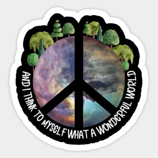 What A Wonderful World graphic Sticker